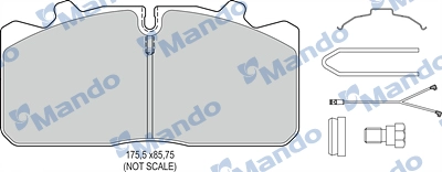 Brake Pad Set, disc brake (MBF016089)