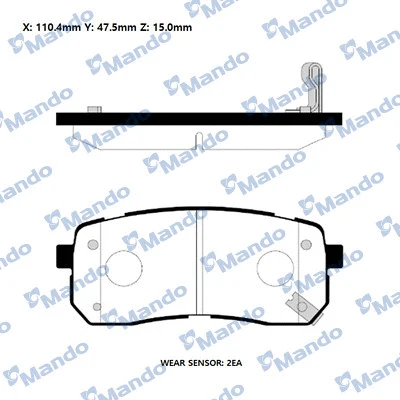 Brake Pad Set, disc brake (RMPK33NS)