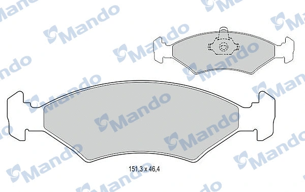 Brake Pad Set, disc brake (MBF015059)
