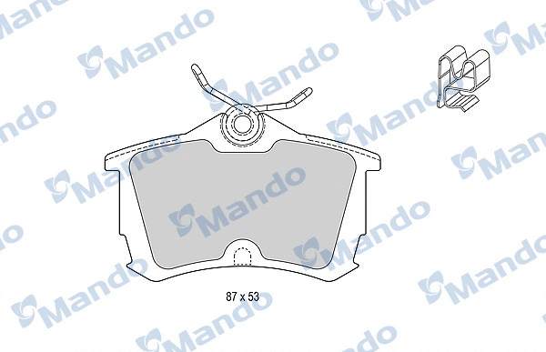 Brake Pad Set, disc brake (MBF015539)