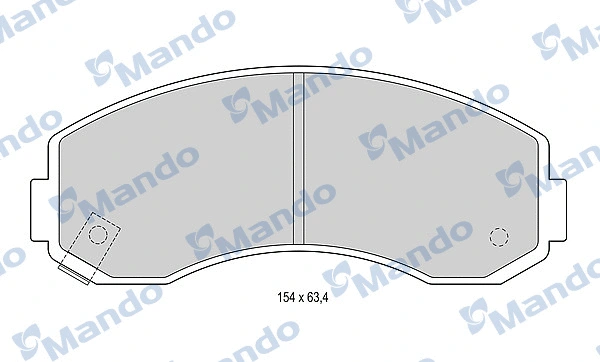 Brake Pad Set, disc brake (MBF015588)