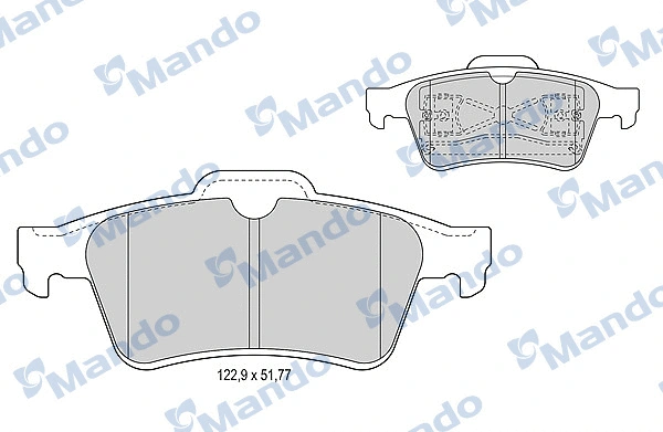 Brake Pad Set, disc brake (MBF015161)