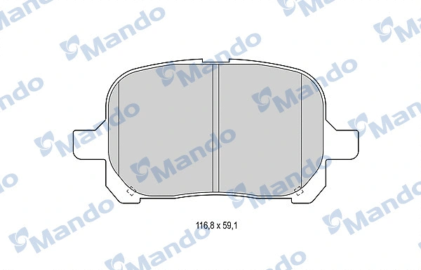 Brake Pad Set, disc brake (MBF015857)