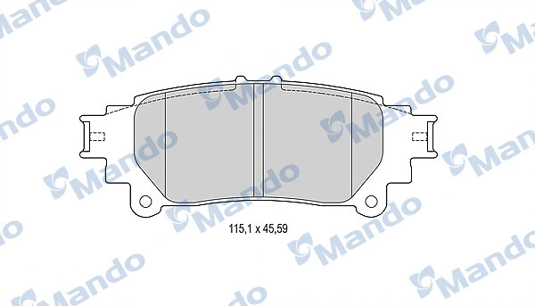 Brake Pad Set, disc brake (MBF015981)