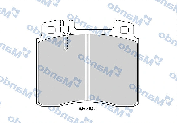 Brake Pad Set, disc brake (MBF015652)