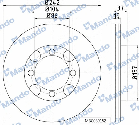 Brake Disc (MBC030152)