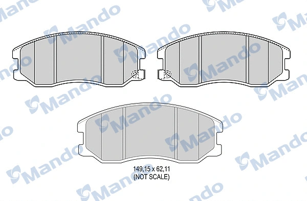 Brake Pad Set, disc brake (MBF015339)