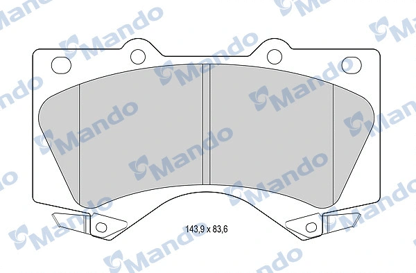Brake Pad Set, disc brake (MBF015619)