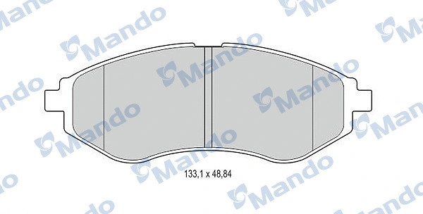 Brake Pad Set, disc brake (MBF015186)