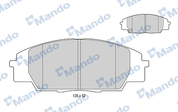 Brake Pad Set, disc brake (MBF015540)