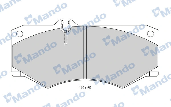 Brake Pad Set, disc brake (MBF015648)
