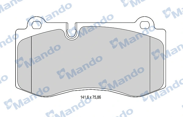 Brake Pad Set, disc brake (MBF015231)
