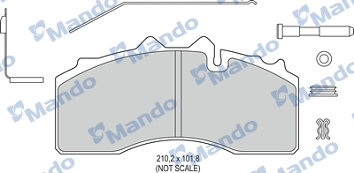 Brake Pad Set, disc brake (MBF016078)