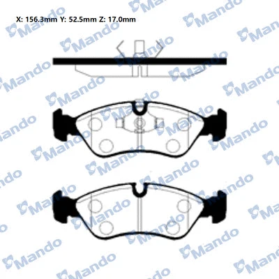 Brake Pad Set, disc brake (MBF010111E)