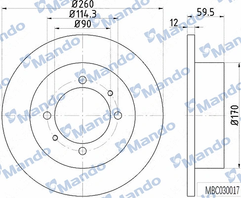 Brake Disc (MBC030017)