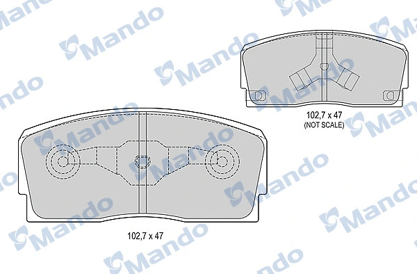 Brake Pad Set, disc brake (MBF015486)