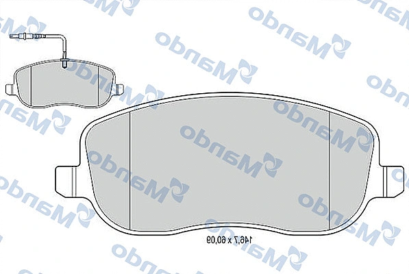 Brake Pad Set, disc brake (MBF015464)