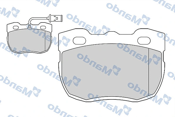 Brake Pad Set, disc brake (MBF015593)