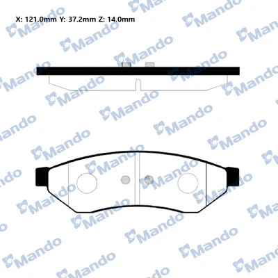 Brake Pad Set, disc brake (RMPD23)