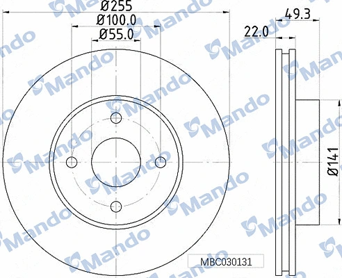 Brake Disc (MBC030131)
