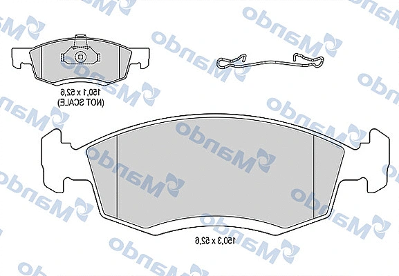 Brake Pad Set, disc brake (MBF016019)