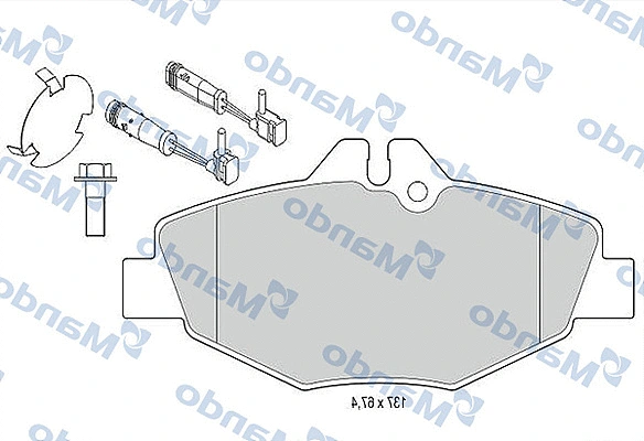 Brake Pad Set, disc brake (MBF015667)