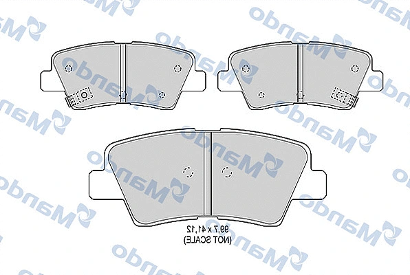 Brake Pad Set, disc brake (MBF015263)