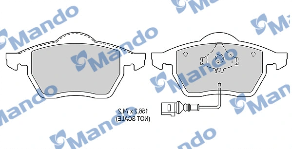 Brake Pad Set, disc brake (MBF015158)