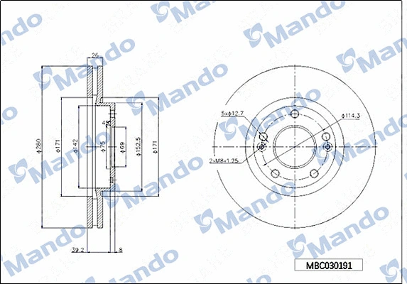 Brake Disc (MBC030191)