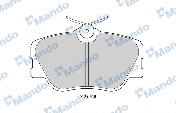 Brake Pad Set, disc brake (MBF015073)