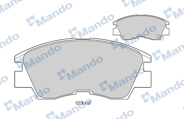 Brake Pad Set, disc brake (MBF015006)