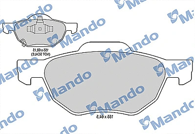 Brake Pad Set, disc brake (MBF015541)