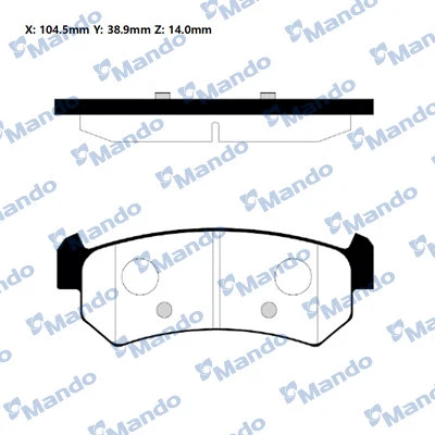 Brake Pad Set, disc brake (RMPD22NS)