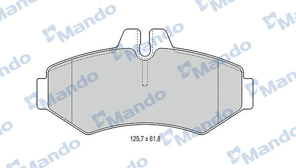 Brake Pad Set, disc brake (MBF015662)