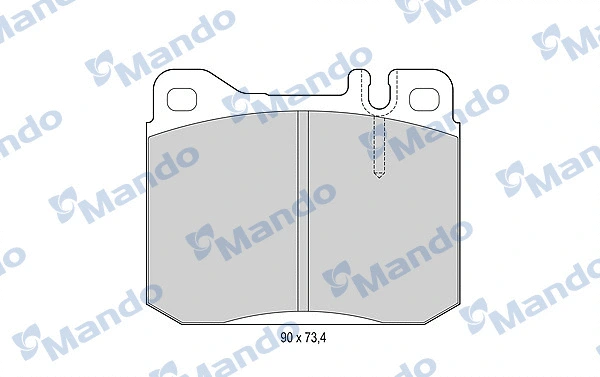 Brake Pad Set, disc brake (MBF015056)