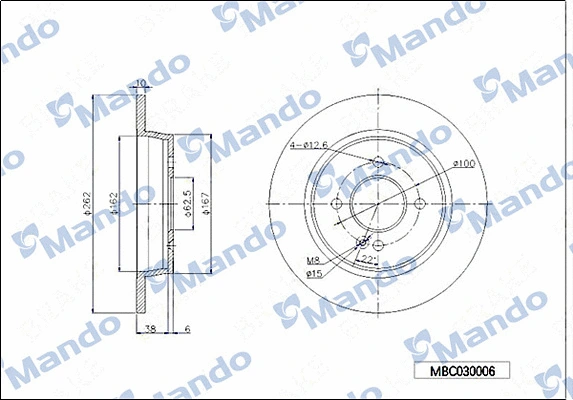 Brake Disc (MBC030006)