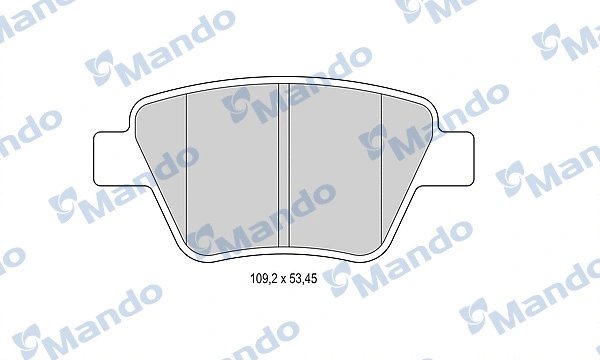 Brake Pad Set, disc brake (MBF015261)