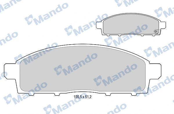 Brake Pad Set, disc brake (MBF015999)