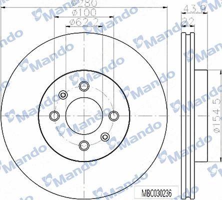 Brake Disc (MBC030236)