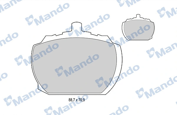 Brake Pad Set, disc brake (MBF015054)