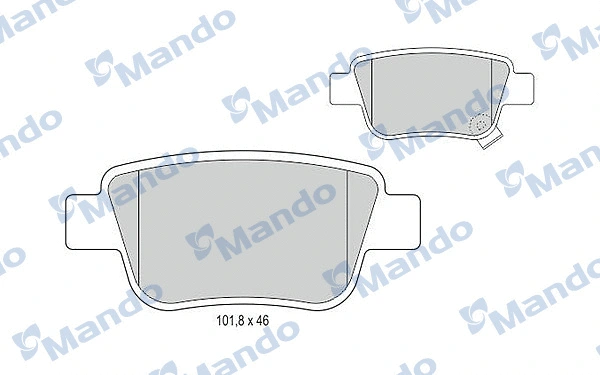 Brake Pad Set, disc brake (MBF015872)