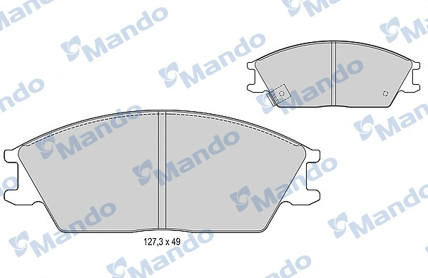 Brake Pad Set, disc brake (MBF015078)