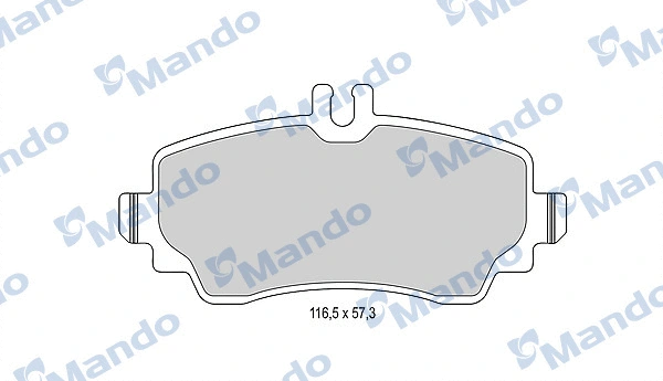 Brake Pad Set, disc brake (MBF015991)