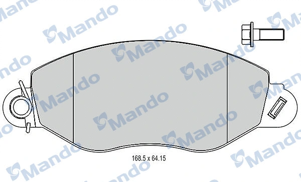 Brake Pad Set, disc brake (MBF015026)