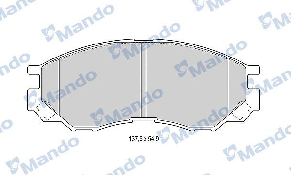 Brake Pad Set, disc brake (MBF015712)