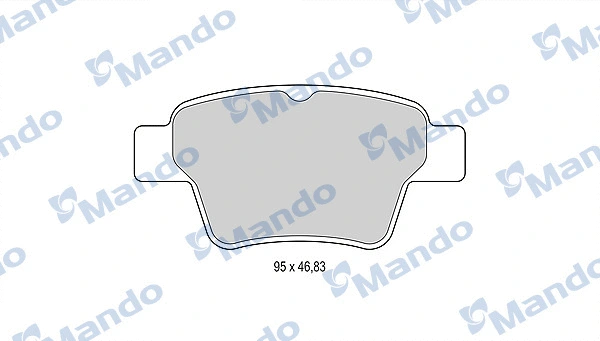 Brake Pad Set, disc brake (MBF015478)