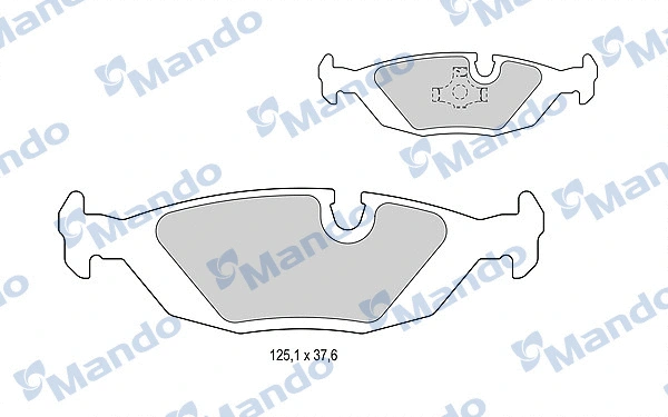 Brake Pad Set, disc brake (MBF015396)