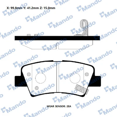 Brake Pad Set, disc brake (RMPH59NS)