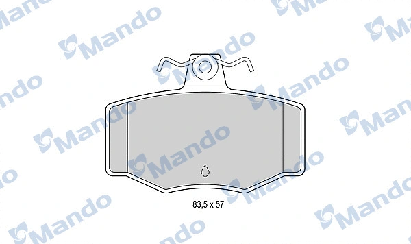 Brake Pad Set, disc brake (MBF015730)