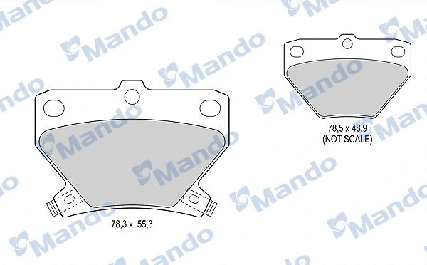 Brake Pad Set, disc brake (MBF015850)